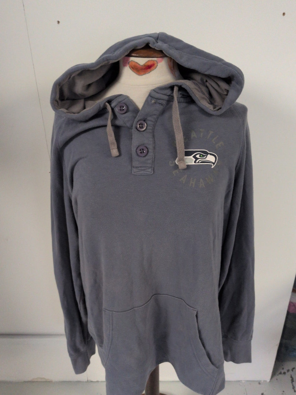 Nfl Team Apparel XL Blue Seahawks Hoodie