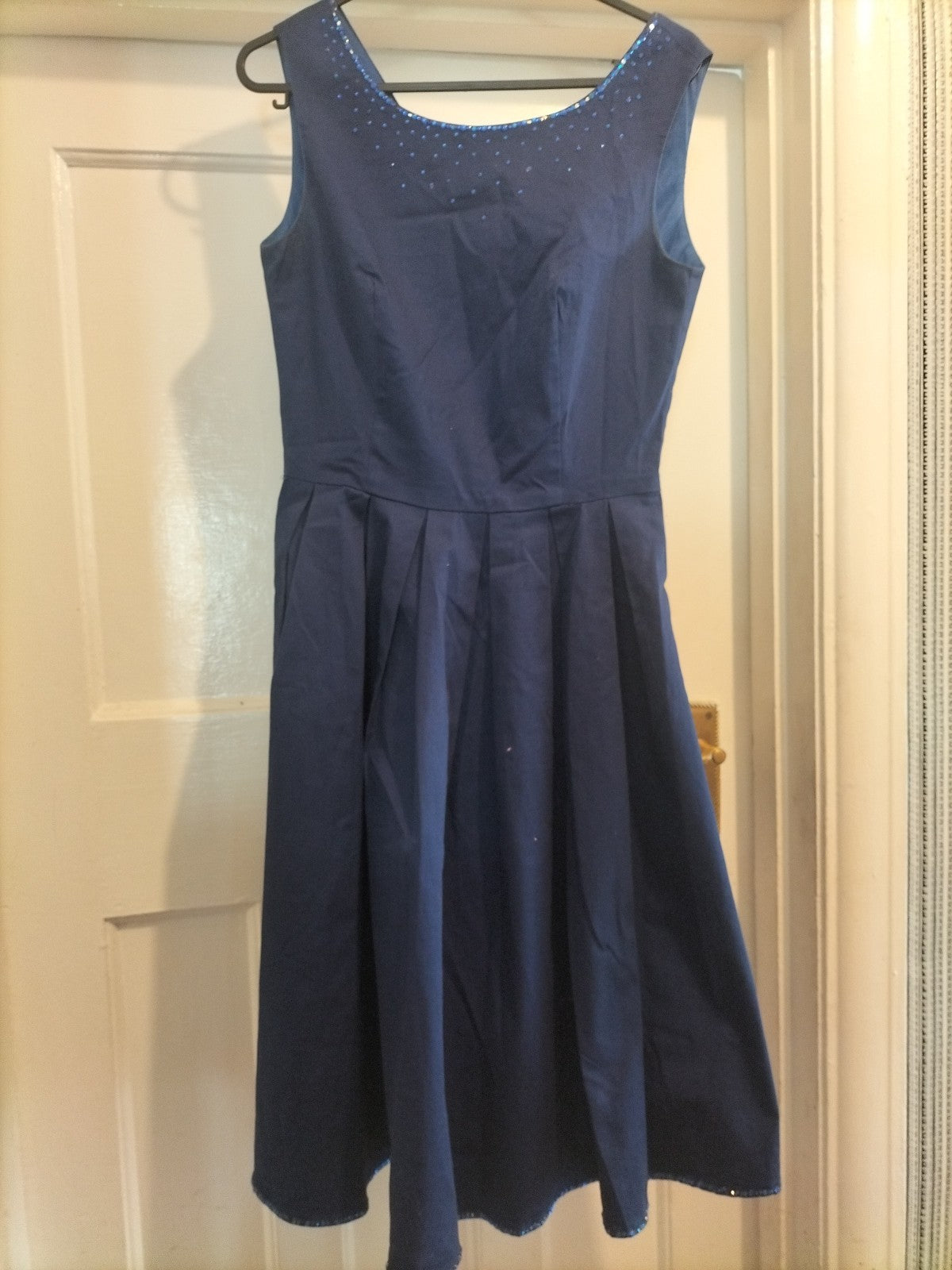 Ladies Blue Dress Size 10 Sleeveless