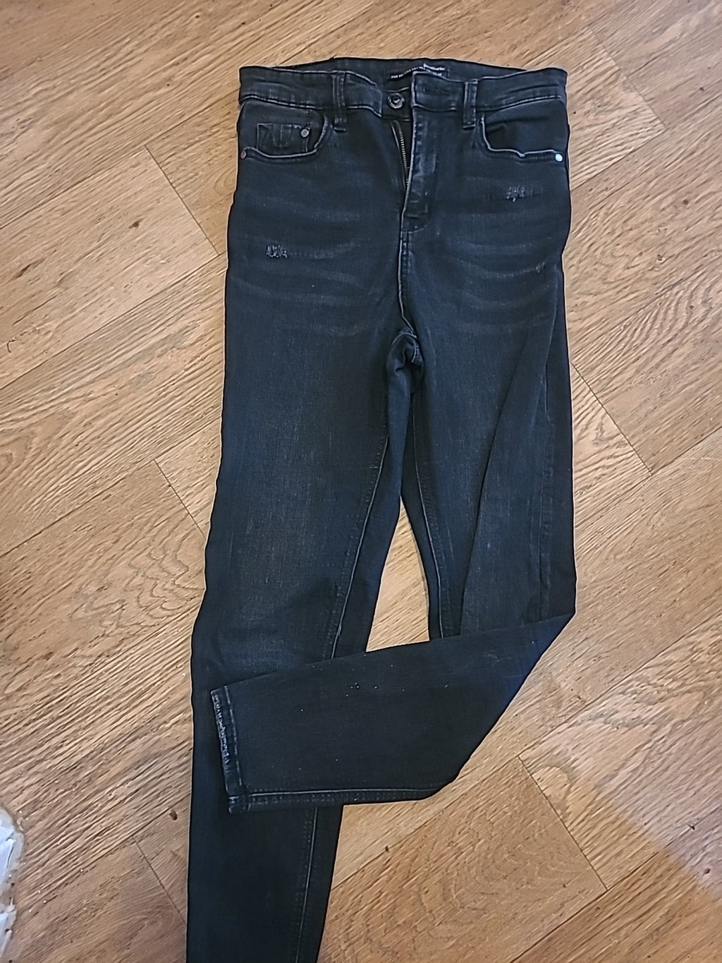 Ladies Stradivarius Size 8 Charcoal Skinny Jeans