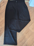 Ladies Size XL Black Stretch Straight Leg Trousers