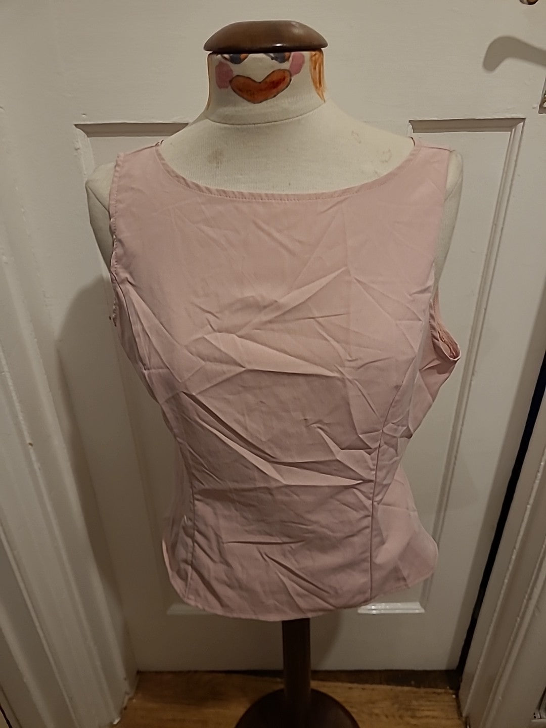 Ladies Shein Size Large Pink Open Back Top