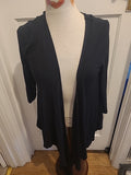 Ladies Jojo Maman Bebe Size Medium Black Waterfall Cardigan