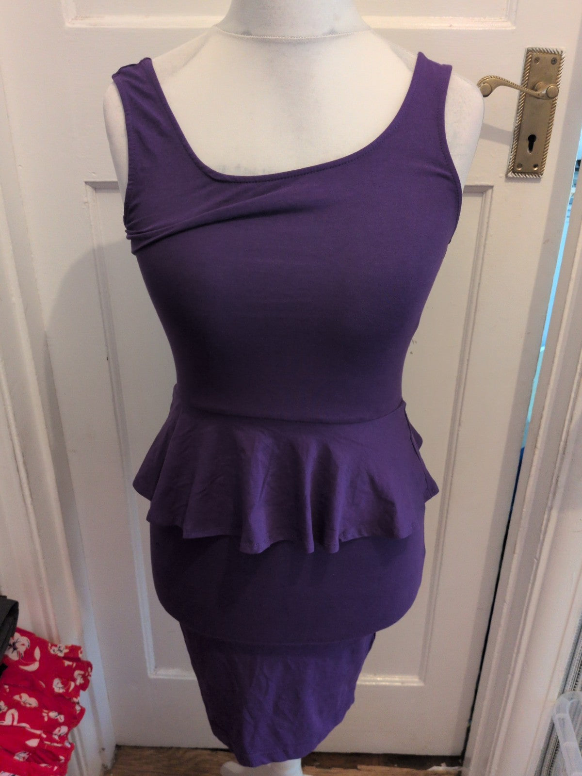 New Look 10 Purple Sleeveless Dress