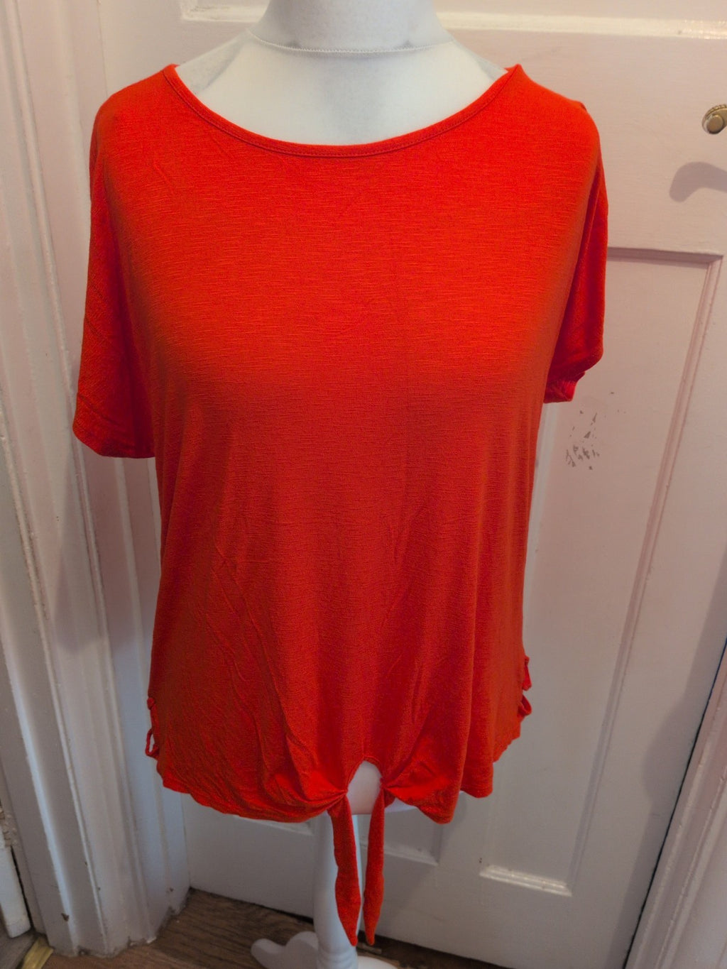 George 18 Red/Orange Short Sleeve Blouse T-shirt