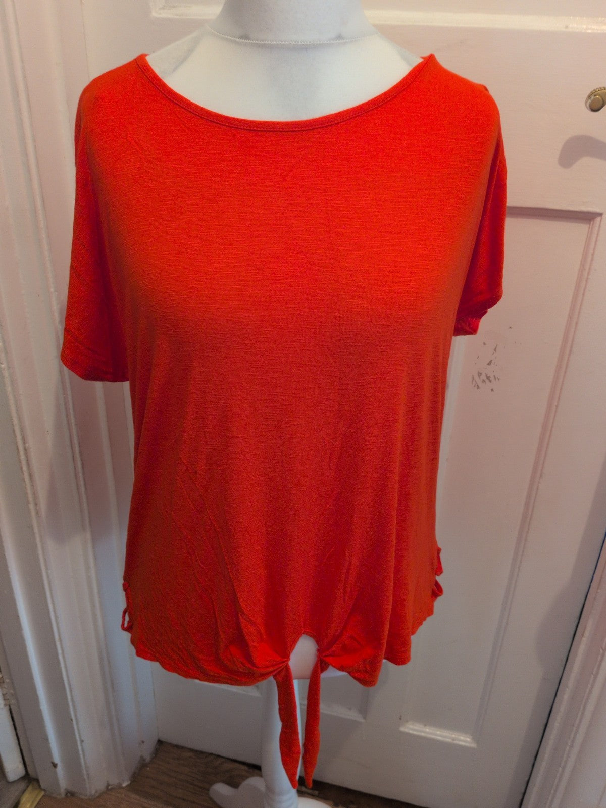 George 18 Red/Orange Short Sleeve Blouse T-shirt