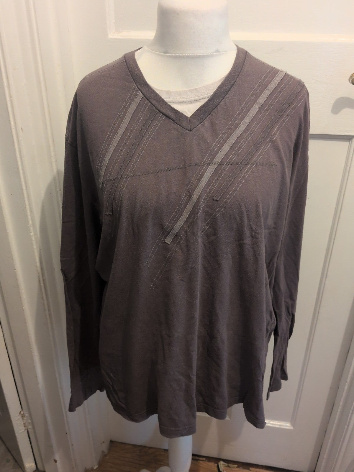Next 2XL Browny Grey Long Sleeve T-shirt