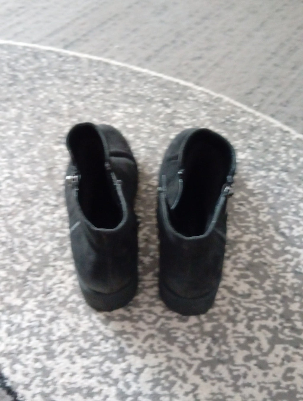 Ladies Black Ankle Boots With Zip Size 5 George Free Delivery