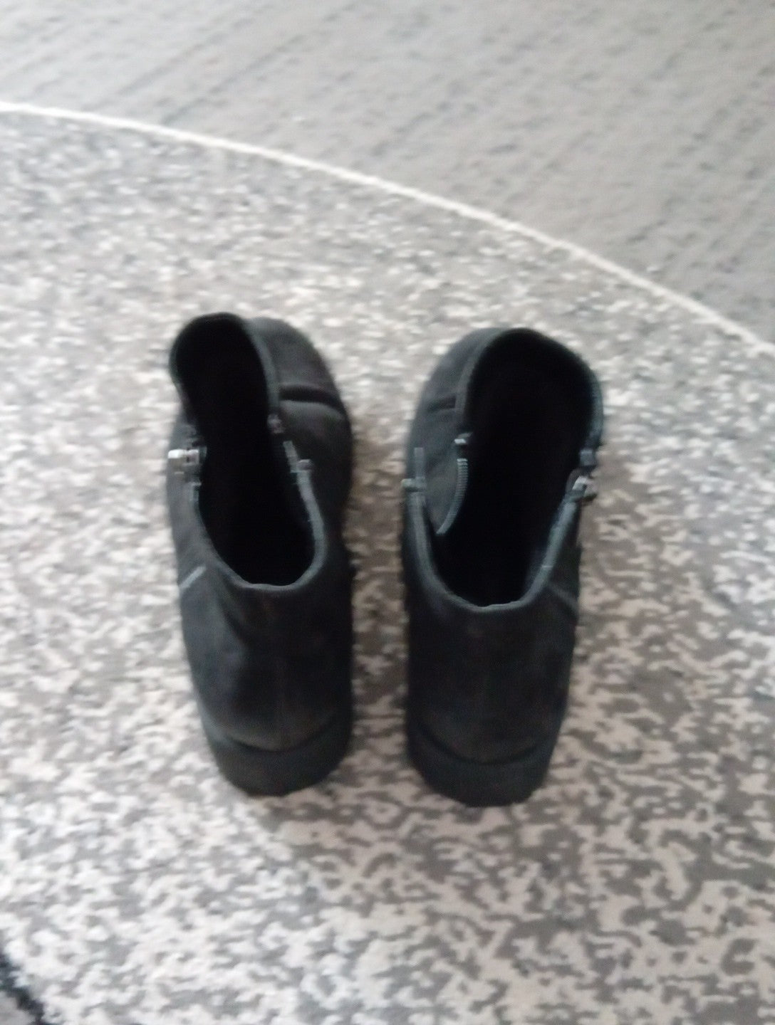 Ladies Black Ankle Boots With Zip Size 5 George Free Delivery