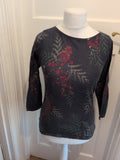 Next 10 Flower Navy Long Sleeve Lightweight Jumper