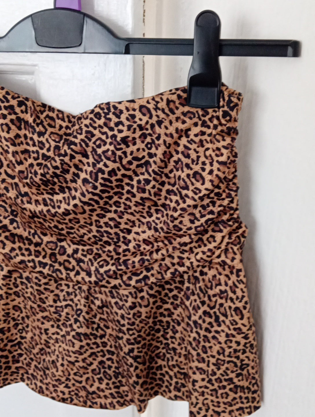 Ladies Skort Leopard Print Size Med Shein