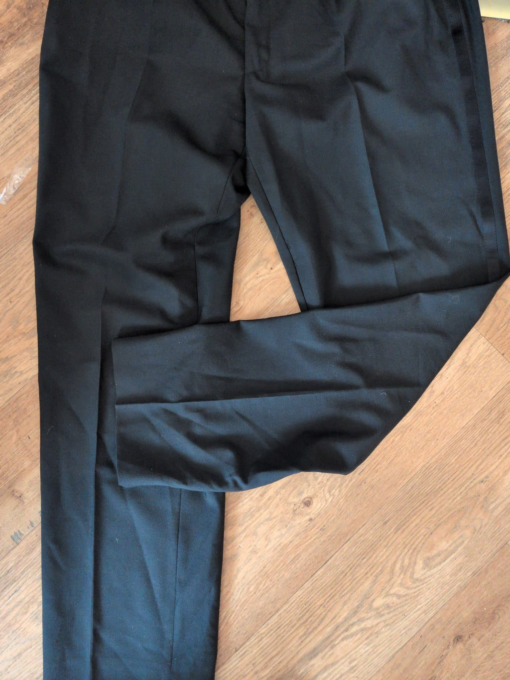 Marks And Spencer With Lycra 42"R Black Trousers
