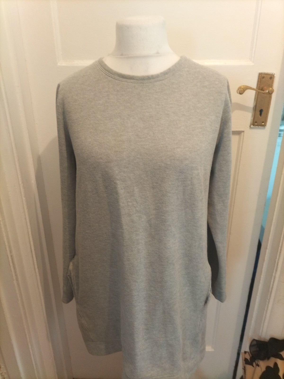 Ladies New Look Size 14 Grey Jumper Dress