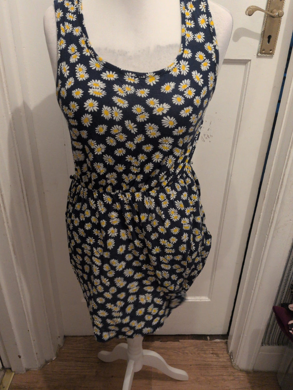 Internationale 12 Blue Daisy Sleeveless Dress