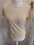 Marks And Spencer 14 Maize Short Sleeve T-shirt Blouse