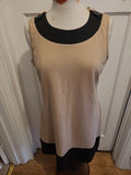 Brand New Ladies Papaya Size 14 Beige Sleeveless Dress