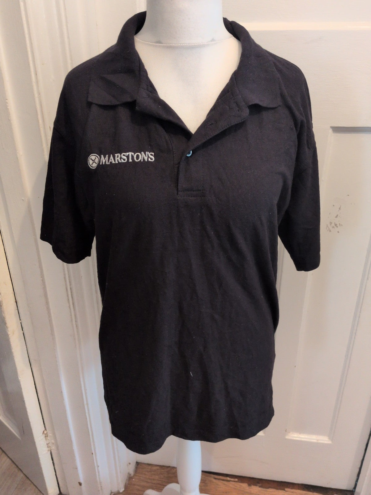 Large Black Marston's Polo Shirt