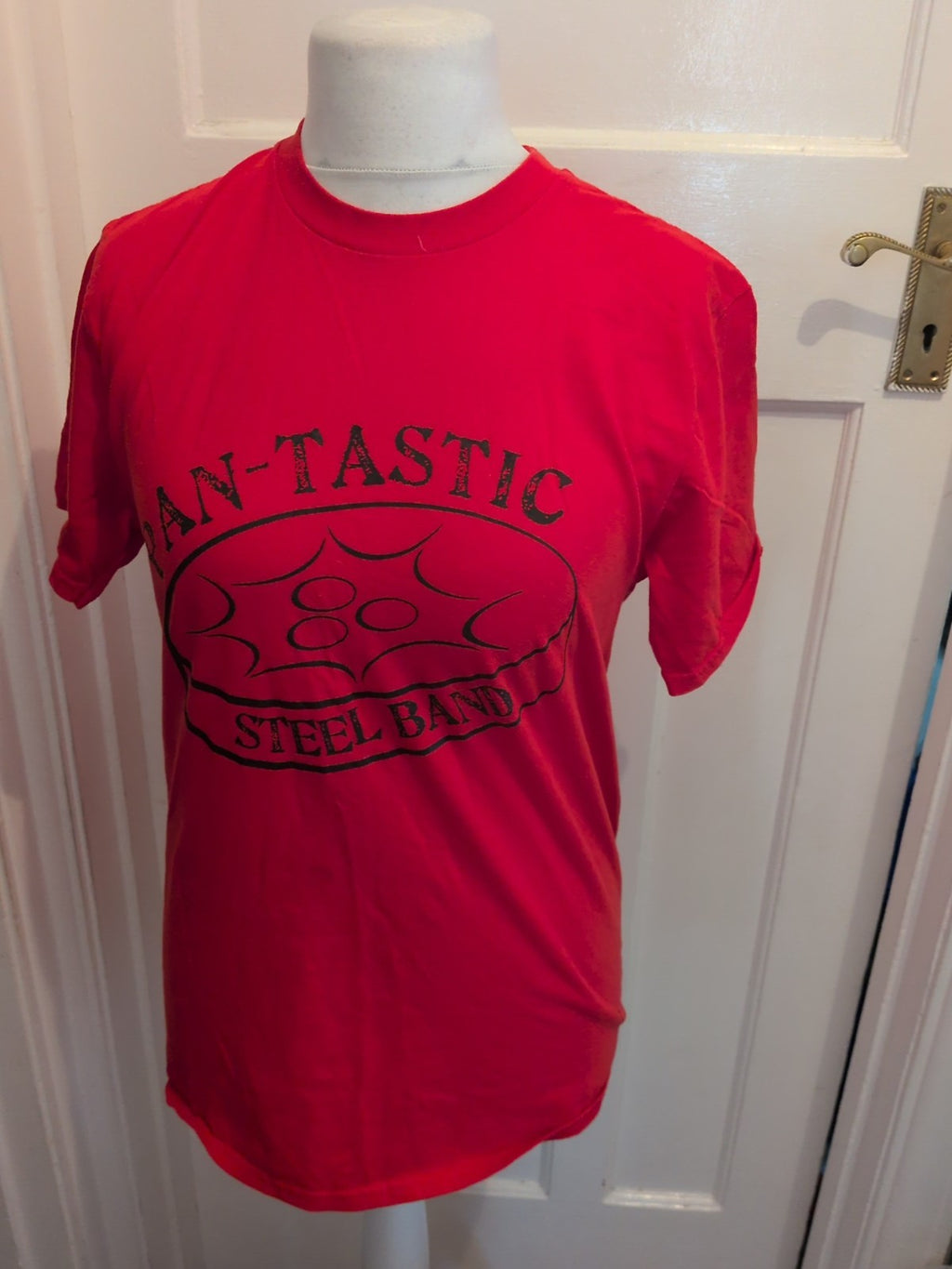 Gildan Medium Red Print Steel Band T-shirt