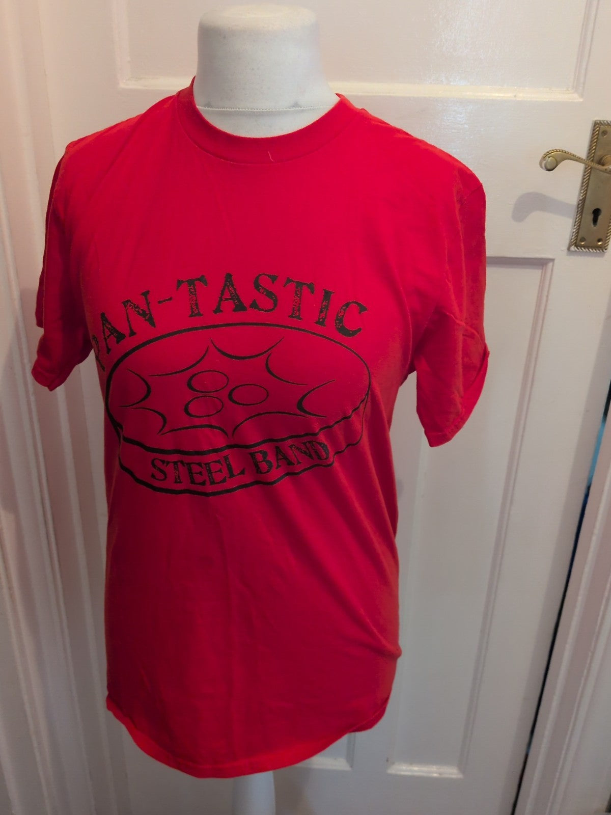 Gildan Medium Red Print Steel Band T-shirt