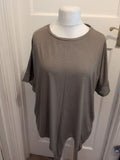 F&F 22 Green Short Sleeve Front Tie T-shirt