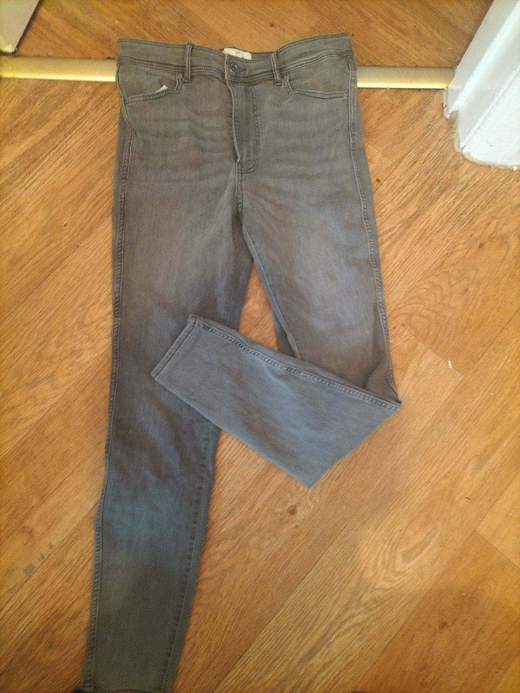 H&M 14 Grey Skinny Jeans