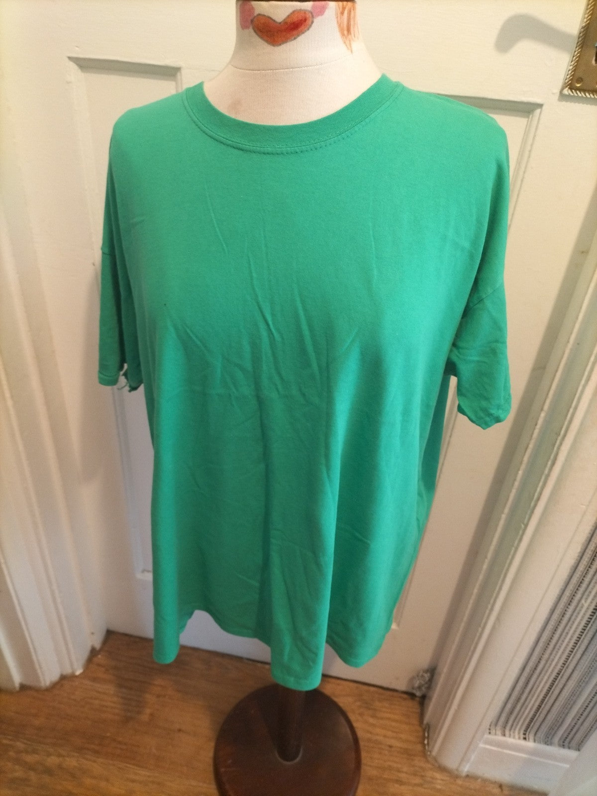 Ladies Fruit Of The Loom Size 2XL Green Short Sleeved Tshirt
