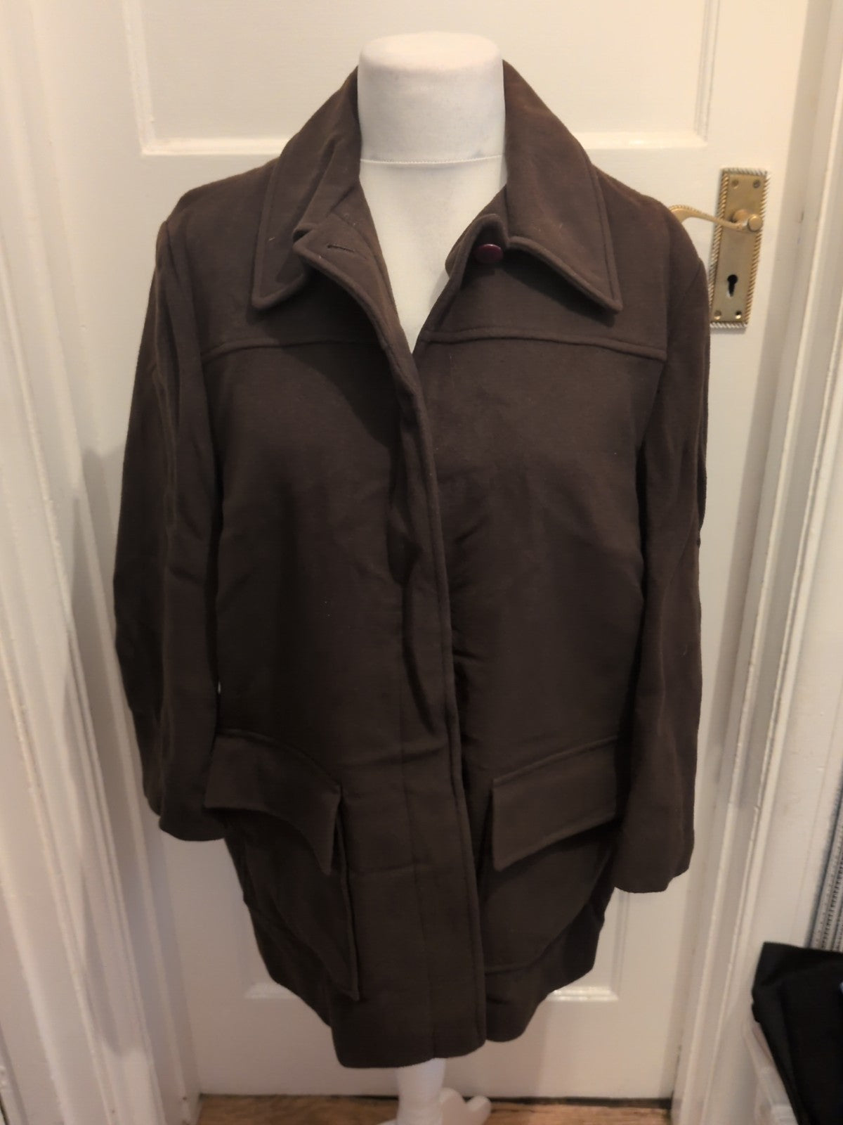 Ladies Selective Size Large Brown Lined Padded Blazer