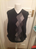 Van Heusen Large Black Sleeveless Jumper