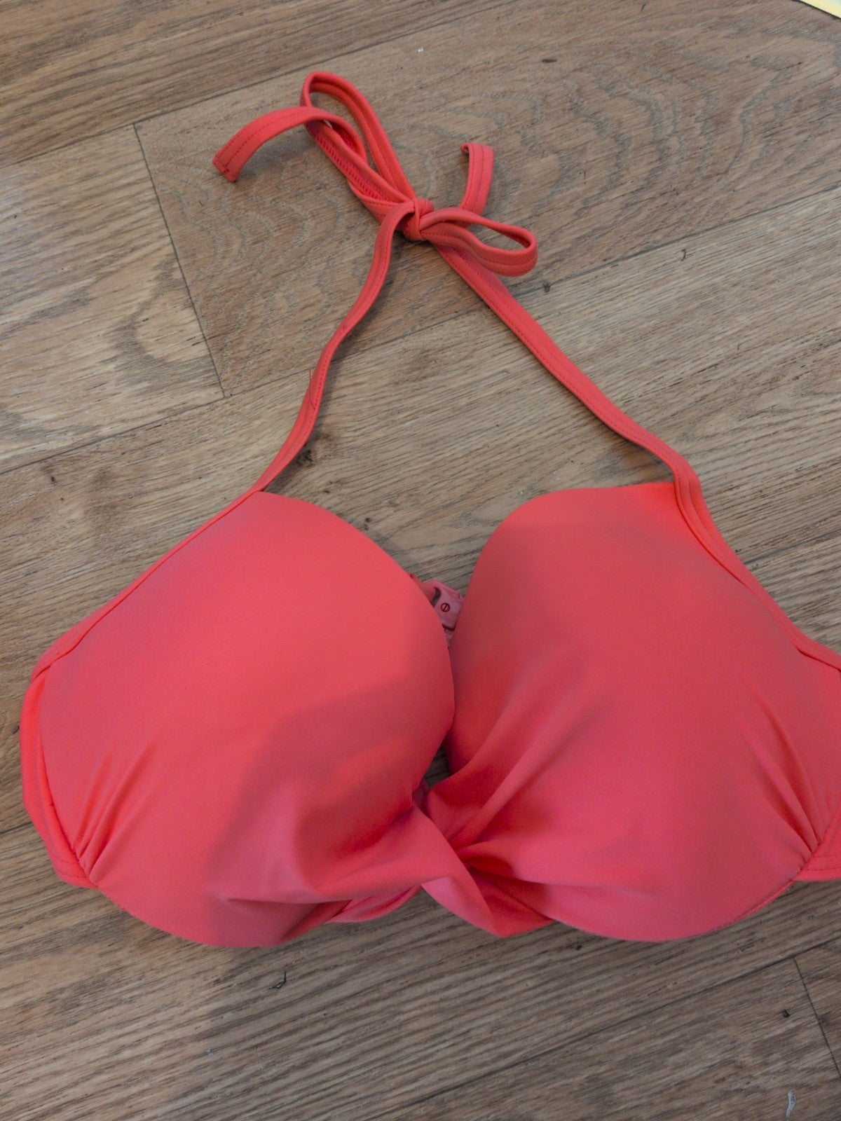 Matalan Holiday Shop 36D Peach Padded Bikini Bra Brand New