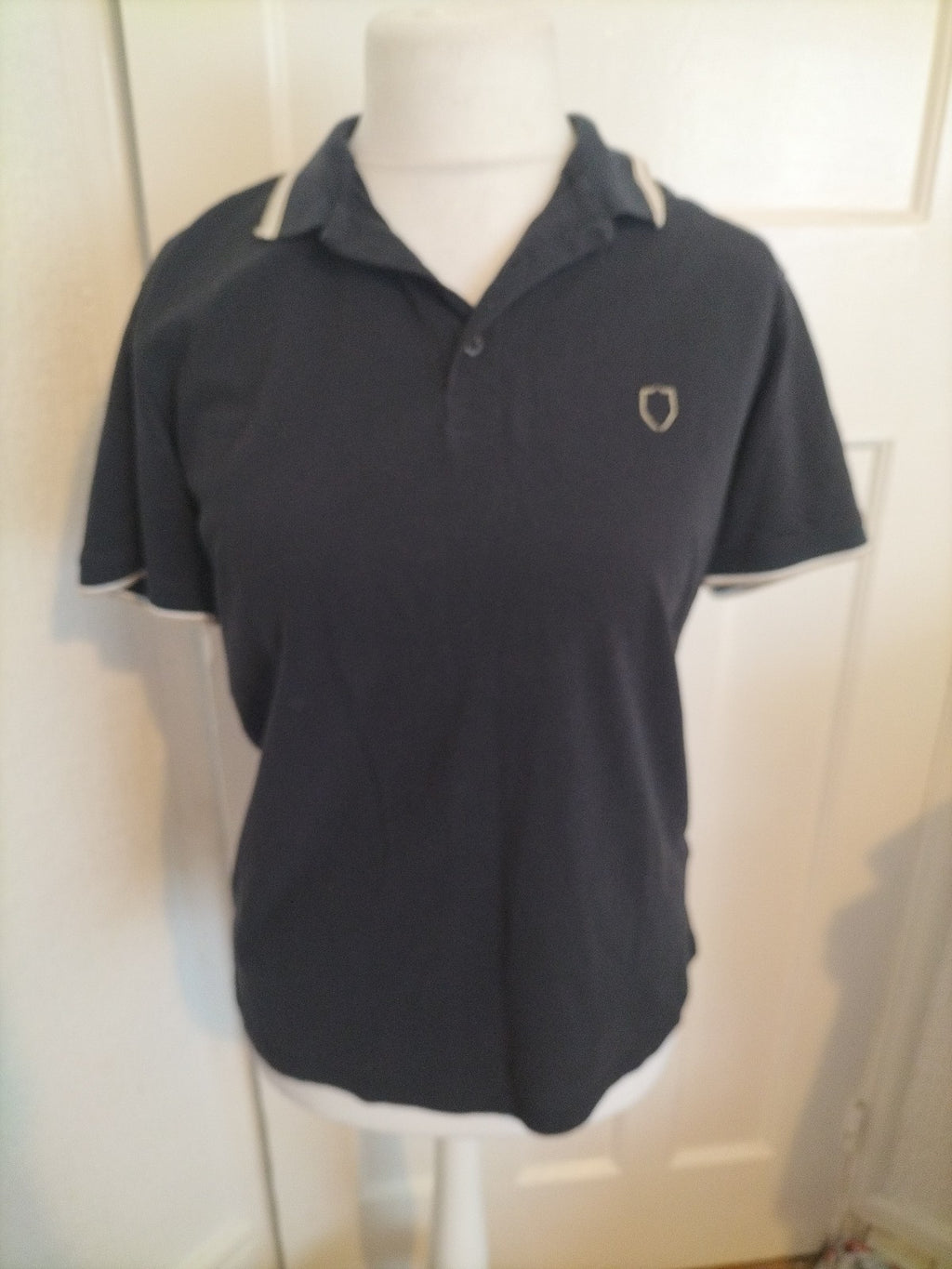Mens 883 Police Medium Black Polo