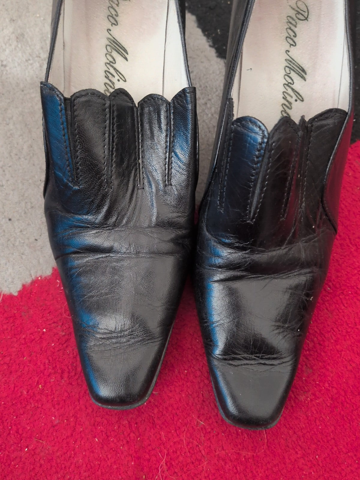 Paco Molina UK 5 Black Close Shoe Smart Heel
