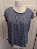 Souluxe Medium Blue Fleck Short Sleeve T-shirt
