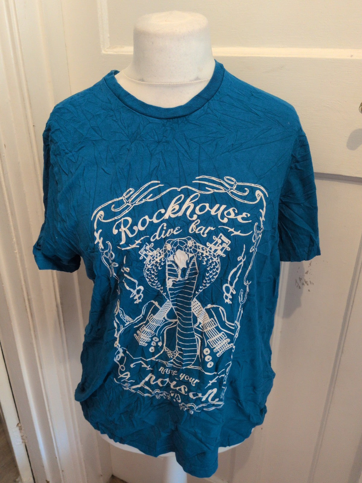 Jacamo Large Blue Print Short Sleeve T-shirt