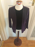 Ladies Mila Paoli Size 10 Purple Sparkle Long Sleeved Blouse