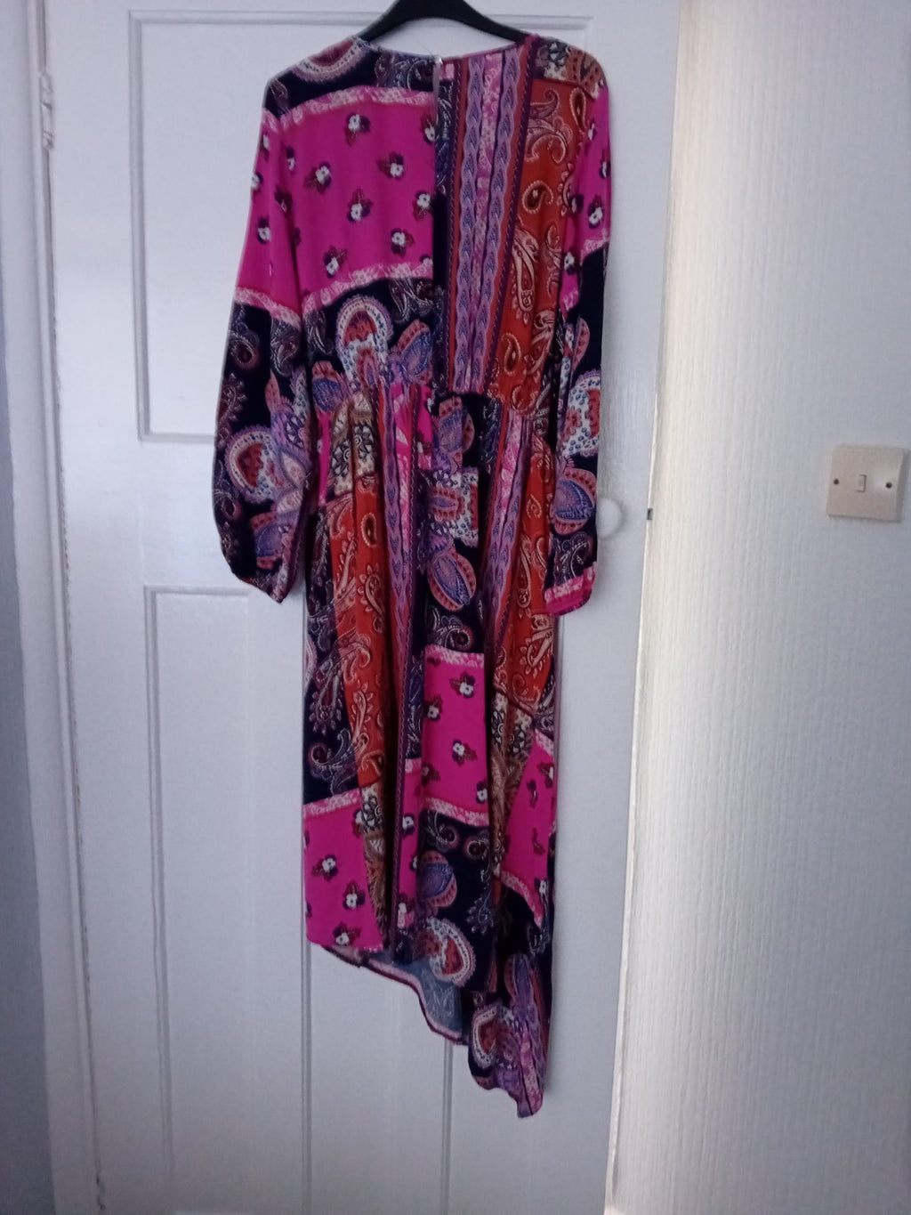 Ladies George Dress Size 16 Multicoloured Long Sleeved