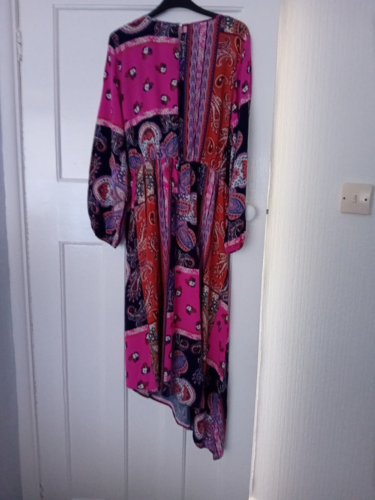 Ladies George Dress Size 16 Multicoloured Long Sleeved