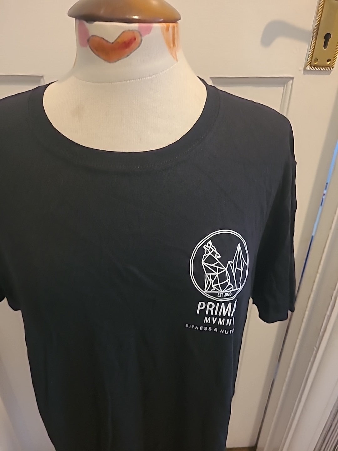 Mens Gildan Size Large Black Primal Fitness Short Sleeved Tshirt
