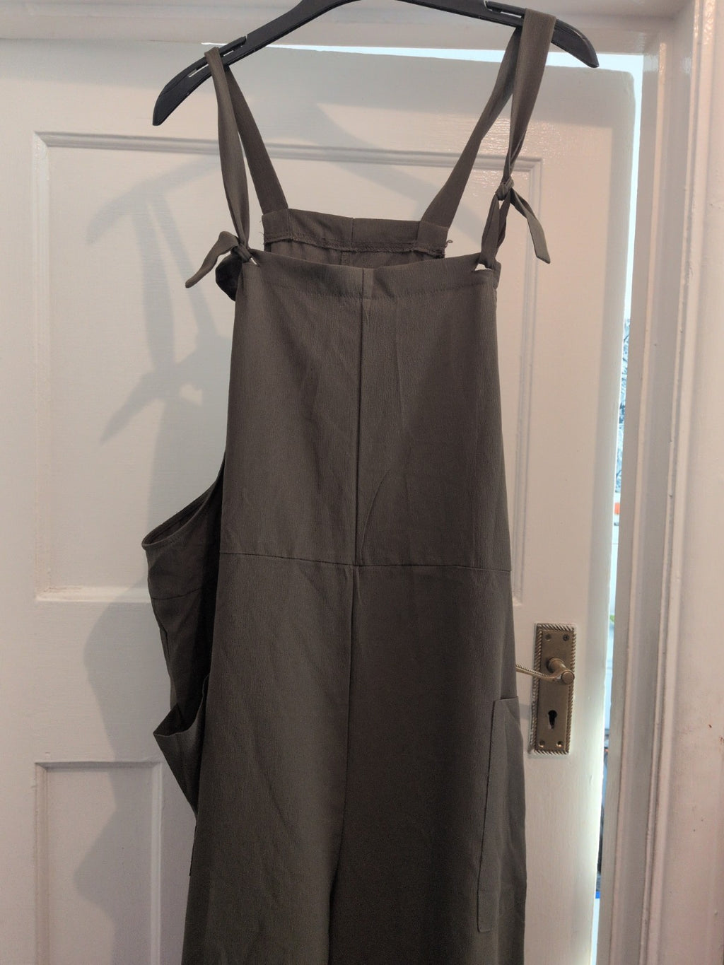 Ladies Size 3XL Dark Green Wide Leg Sleeveless Jumpsuit