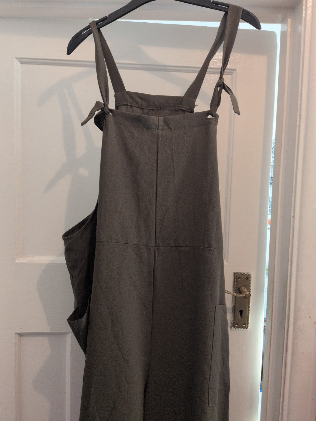 Ladies Size 3XL Dark Green Wide Leg Sleeveless Jumpsuit