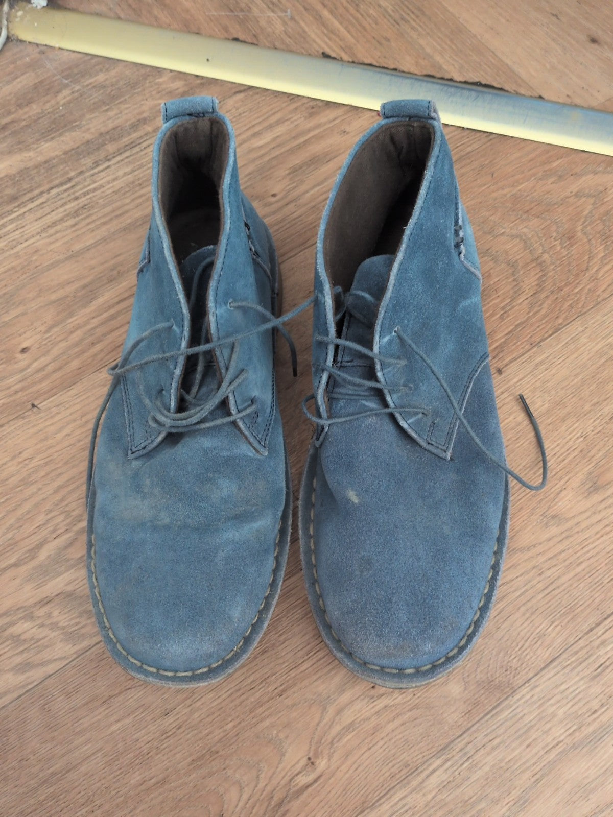 UK Size 8 Denim Blue Ankle Boots Men