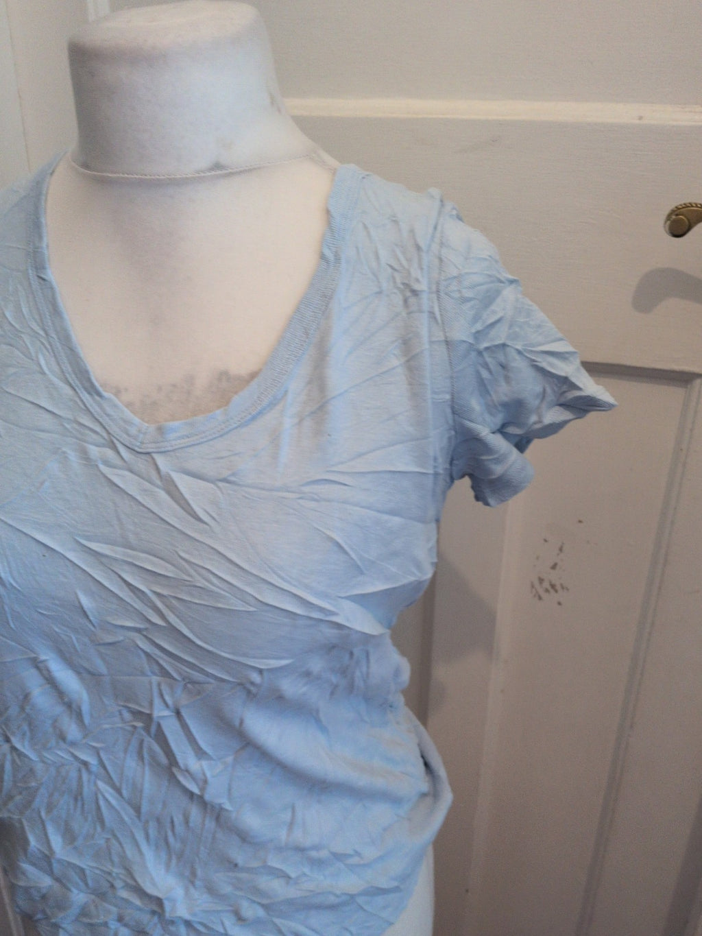 Marks And Spencer 16 Sky Blue Short Sleeve T-shirt