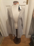 Brand New Ladies BM Collection Size Medium Grey Fleck Mid Sleeved Cardigan...