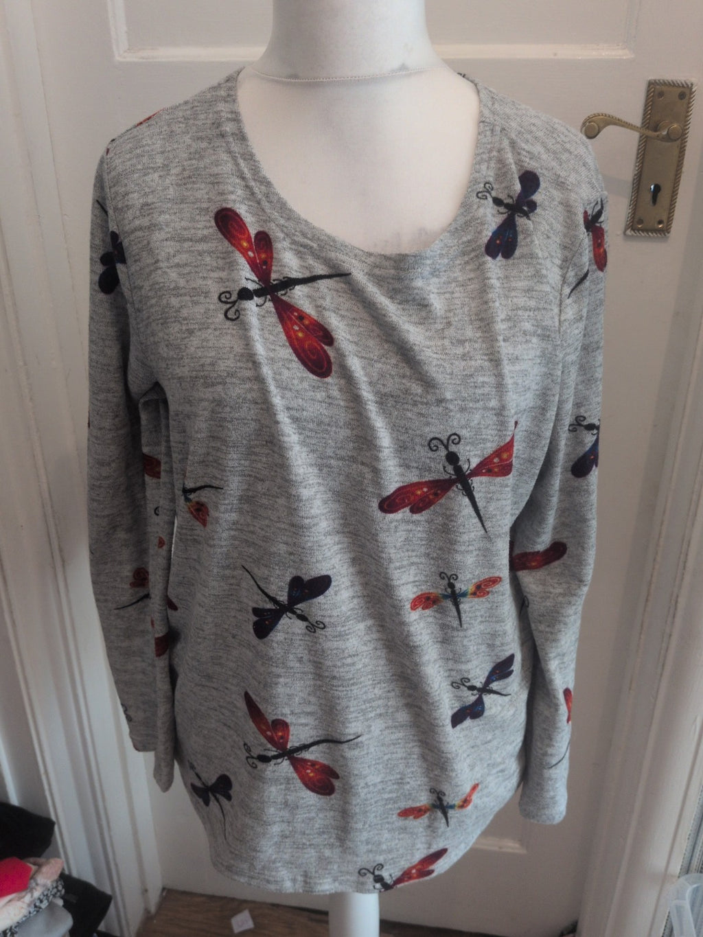 Stella Morgan 12 Grey Dragonfly Long Sleeve Jumper