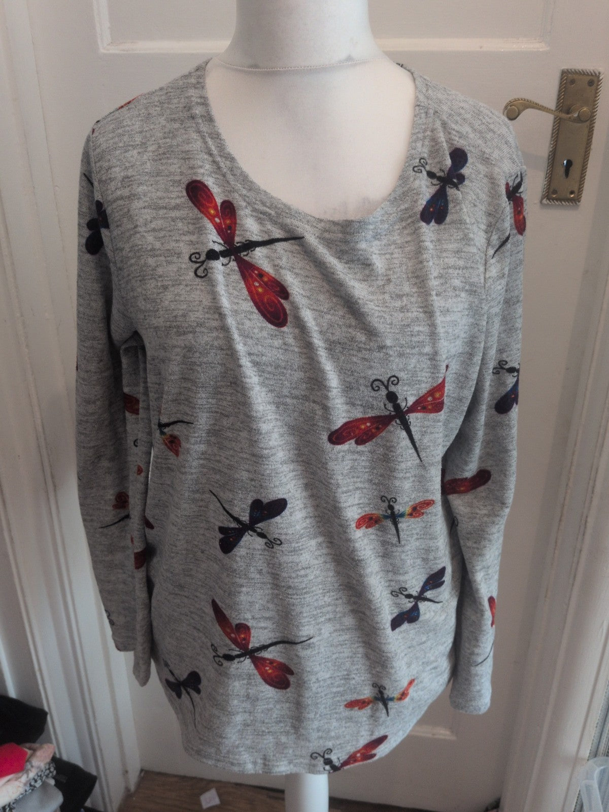 Stella Morgan 12 Grey Dragonfly Long Sleeve Jumper