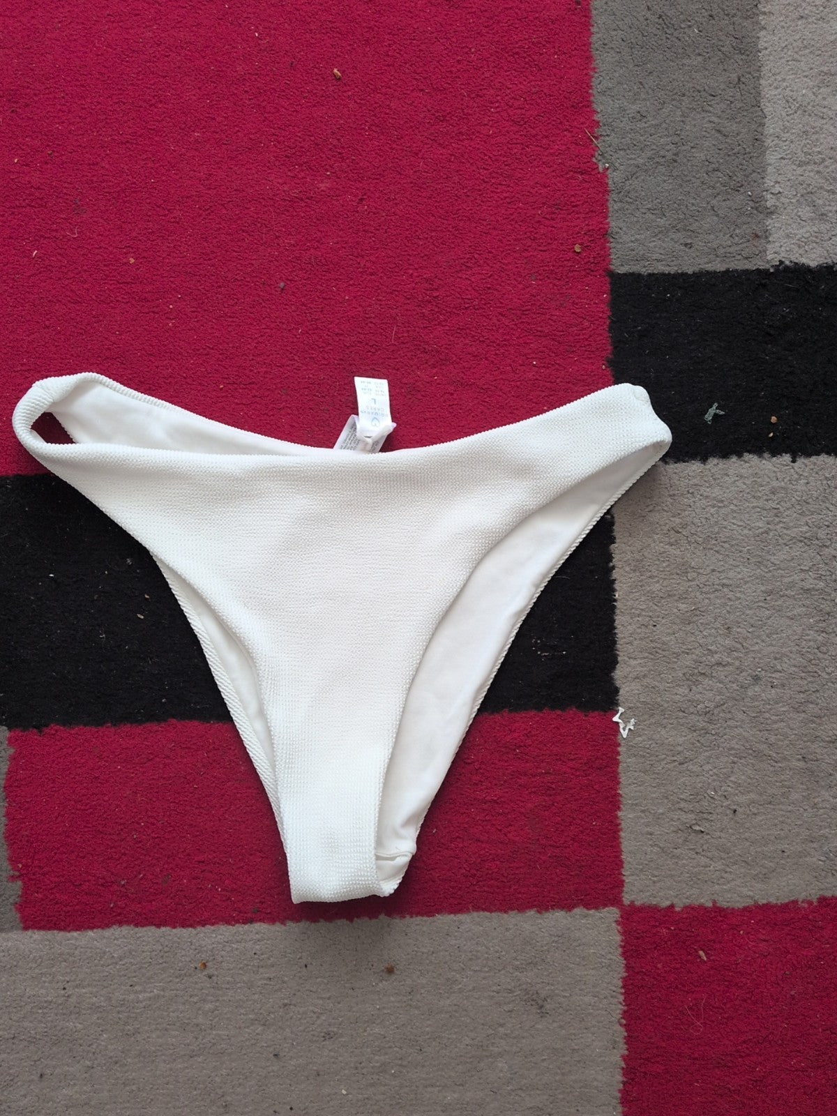 Primark Large White Texture Bikini Bottom