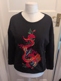 George 14 Black Chinese Dragon Jumper