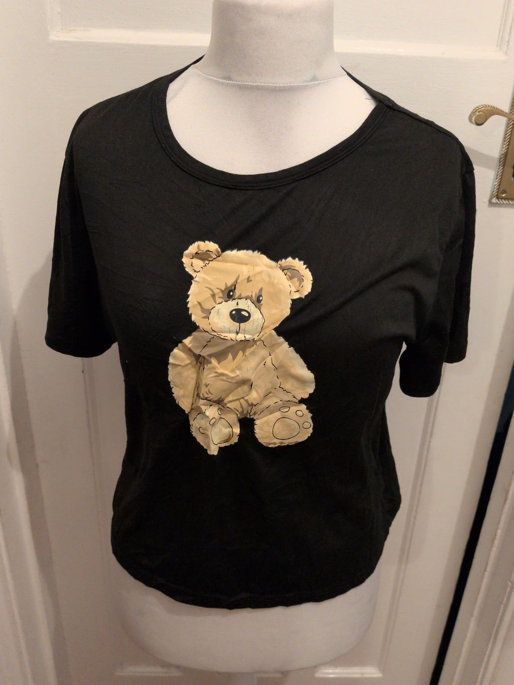 Large Black Teddy Pyjama Top