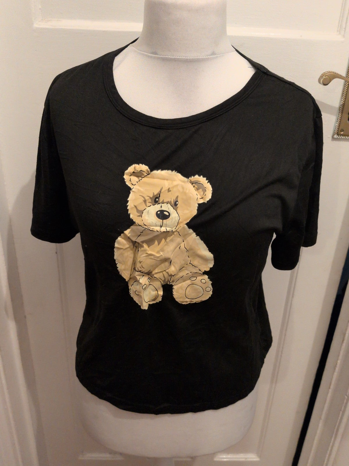 Large Black Teddy Pyjama Top