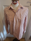 Mens Top Man Small Beige Long Sleeve Shirt