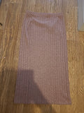 Ladies size XL pink shaded fleck elasticated ribbed pencil skirt