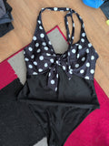 XL Polkadot Sleeveless Swimsuit